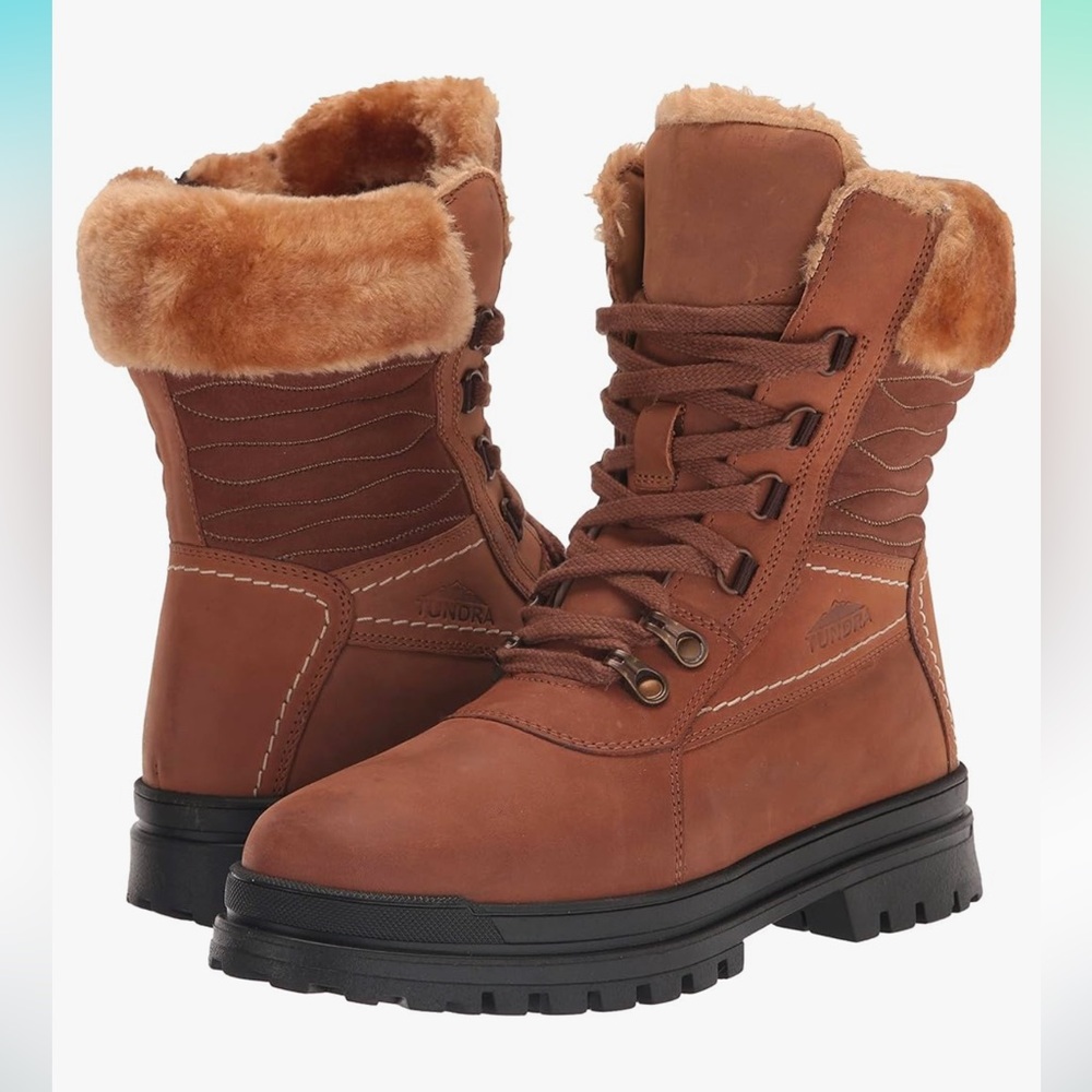 Tundra Ice Gripper Boots NWT size 6 waterproof o